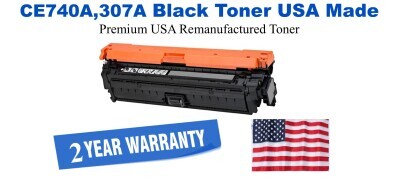 CE740A,307A Black Premium USA Remanufactured Brand Toner
