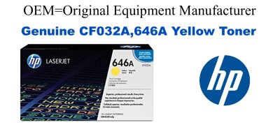CF032A,646A Genuine Yellow HP Toner