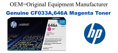 CF033A,646A Genuine Magenta HP Toner
