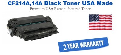CF214A,14A Black Premium USA Remanufactured Brand Toner