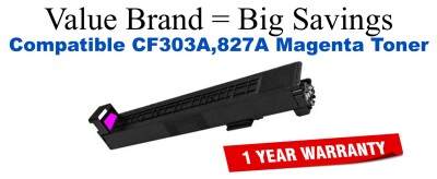 CF303A,827A Magenta Compatible Value Brand toner