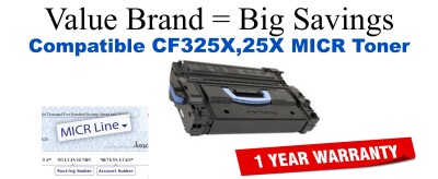CF325X,25X MICR Compatible Value Brand toner