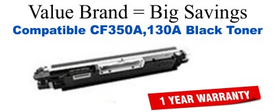 CF350A,130A Black Compatible Value Brand toner