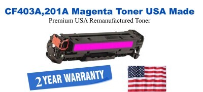 CF403A,201A Magenta Premium USA Remanufactured Brand Toner