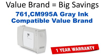 761,CM995A Gray Compatible Value Brand ink
