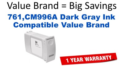 761,CM996A Dark Gray Compatible Value Brand ink