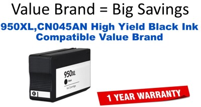 950XL,CN045AN High Yield Black Compatible Value Brand ink