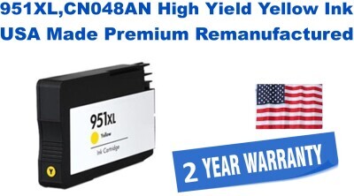 951XL,CN048AN High Yield Yellow Premium USA Made Remanufactured ink