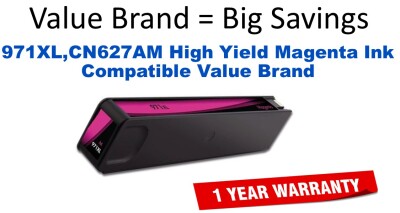 971XL,CN627AM High Yield Magenta Compatible Value Brand ink