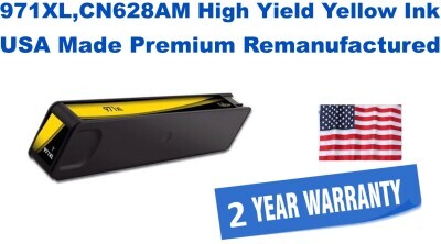 971XL,CN628AM High Yield Yellow Premium USA Made Remanufactured ink