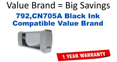 792,CN705A Black Compatible Value Brand ink