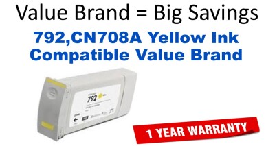 792,CN708A Yellow Compatible Value Brand ink