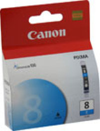 Genuine Canon CLI-8C Cyan Ink Cartridge (0621B002)