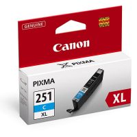 Canon 6449B001 Cyan Genuine Ink Cartridge (CLI-251XL)