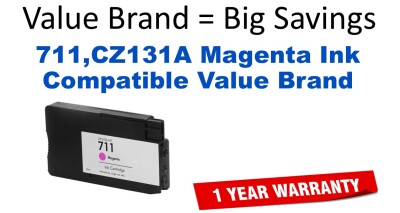 711,CZ131A Magenta Compatible Value Brand ink