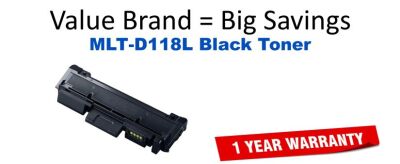 MLT-D118L Black Compatible Value Brand Toner