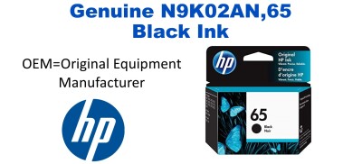 N9K02AN,65 Genuine Black HP Ink