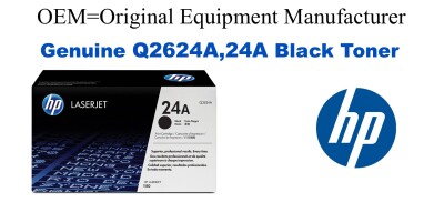 Q2624A,24A Genuine Black HP Toner