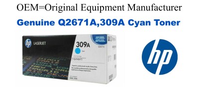 Q2671A,309A Genuine Cyan HP Toner