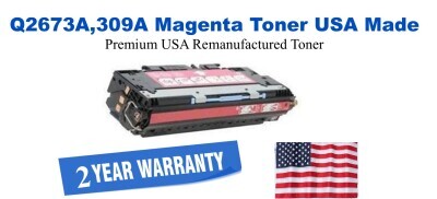 Q2673A,309A Magenta Premium USA Remanufactured Brand Toner