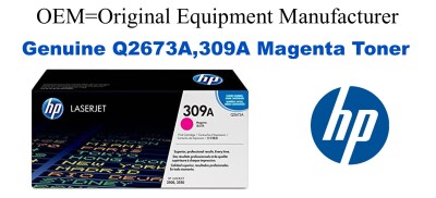 Q2673A,309A Genuine Magenta HP Toner