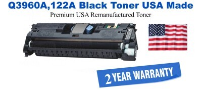 Q3960A,122A Black Premium USA Remanufactured Brand Toner