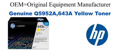 Q5952A,643A Genuine Yellow HP Toner