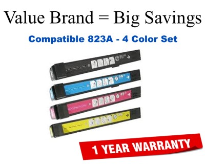 823A 4-Color Set Compatible Value Brand toner CB380A,CB381A,CB382A,CB383A