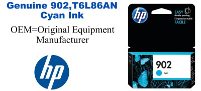 902,T6L86AN Genuine Cyan HP Ink