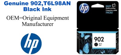 902,T6L98AN Genuine Black HP Ink
