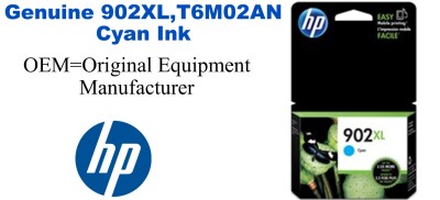 902XL,T6M02AN Genuine High Yield Cyan HP Ink