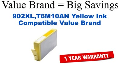 902XL,T6M10AN High Yield Yellow Compatible Value Brand ink