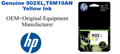 902XL,T6M10AN Genuine High Yield Yellow HP Ink
