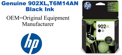 902XL,T6M14AN Genuine High Yield Black HP Ink