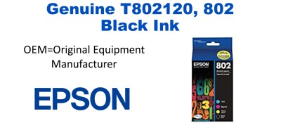 T802120, 802 Genuine Black Epson Ink