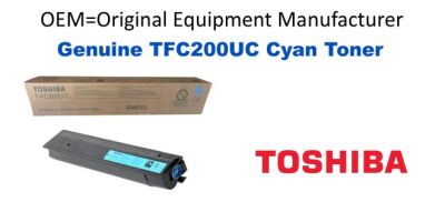 Genuine Toshiba TFC200UC Cyan Toner