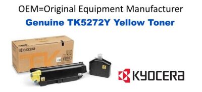 Genuine Kyocera Mita TK5272Y Yellow Toner
