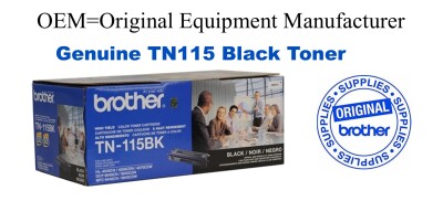 TN115BK Black Genuine Brother toner