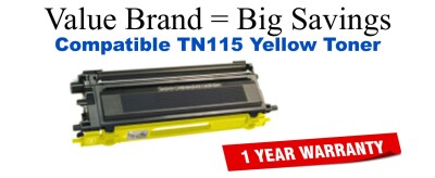 TN115Y Yellow Compatible Value Brand toner