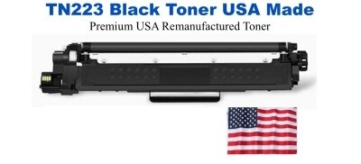 TN223BK Black Premium USA Remanufactured Brand Toner