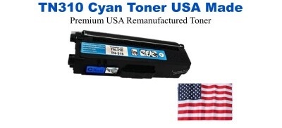 TN310C Cyan Premium USA Remanufactured Brand Toner