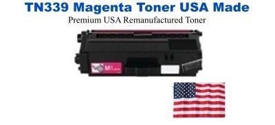 TN339M Magenta Premium USA Remanufactured Brand Toner