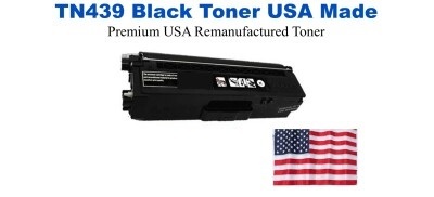 TN439BK Black Premium USA Remanufactured Brand Toner