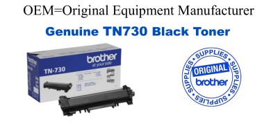 TN730 Black Genuine Brother toner