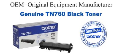 TN760 Black Genuine Brother toner