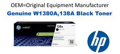 W1380A, 138A Genuine Black HP Toner