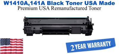 W1410A,141A Black Premium USA Remanufactured Brand Toner