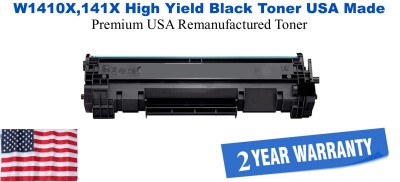 W1410X,141X High Yield Black Premium USA Remanufactured Brand Toner