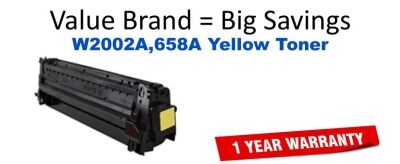W2002A,658A Yellow Compatible Value Brand Toner