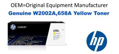 W2002A,658A Genuine Yellow HP Toner